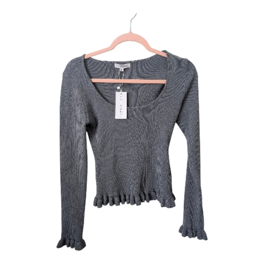 Baltic Born Slate Blue Tayla Knit Top Size XL New - Picture 2 of 6